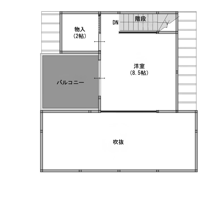 Biposto 3F 平面図