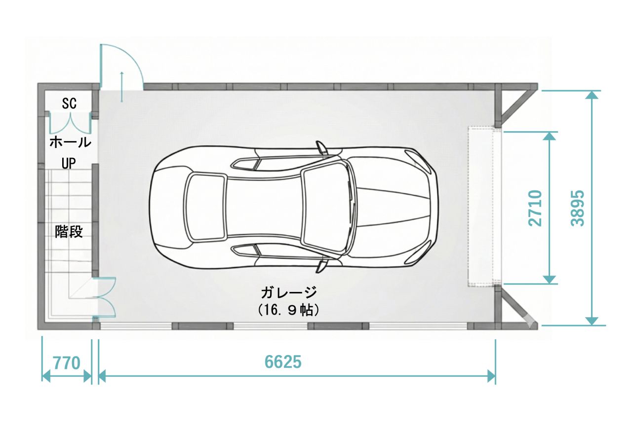 Monoposto 1F 平面図