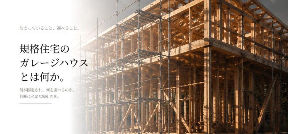 規格住宅のガレージハウスとは何か